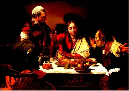 基督在以马忤斯的晚餐-卡拉瓦乔-高清下载