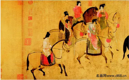 虢国夫人游春图-张萱-高清下载