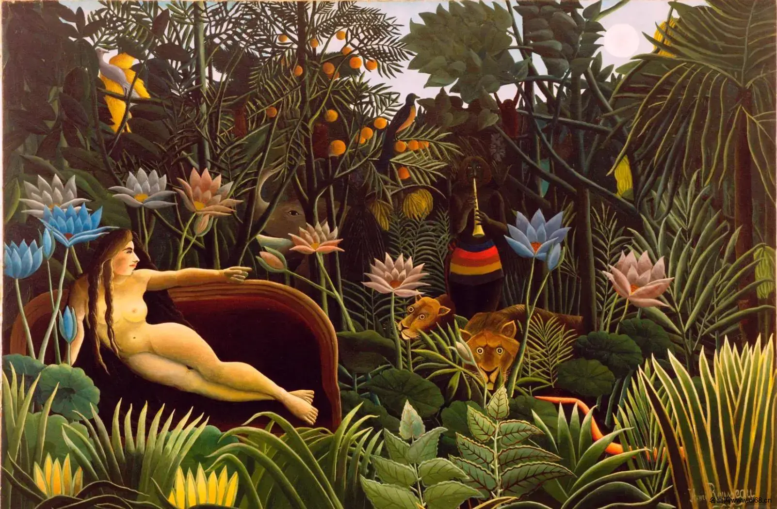 梦-亨利・卢梭-高清下载