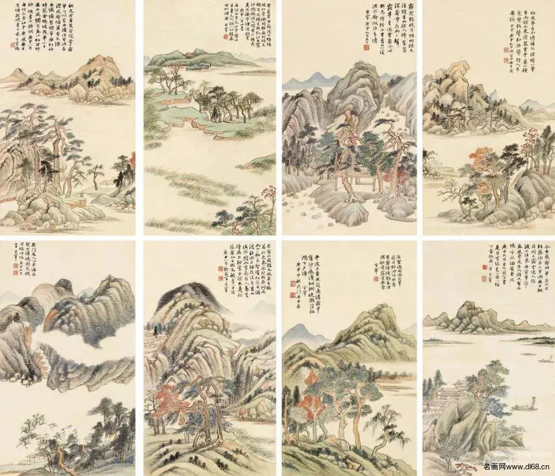 秋兴八景图-董其昌