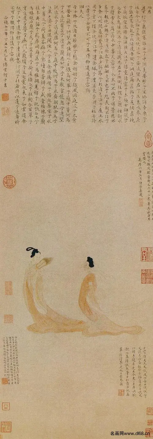 湘君湘夫人图-文征明-高清下载