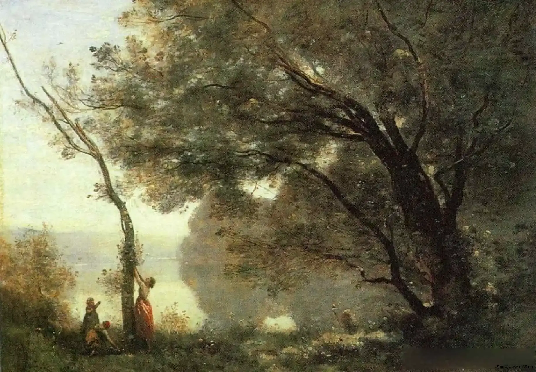 孟特枫丹的回忆-柯罗-高清下载