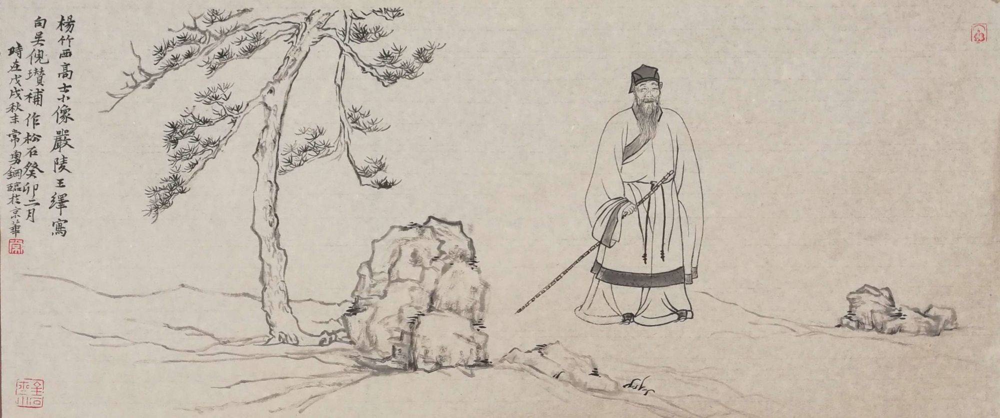 杨竹西小像-王绎、倪瓒-高清下载