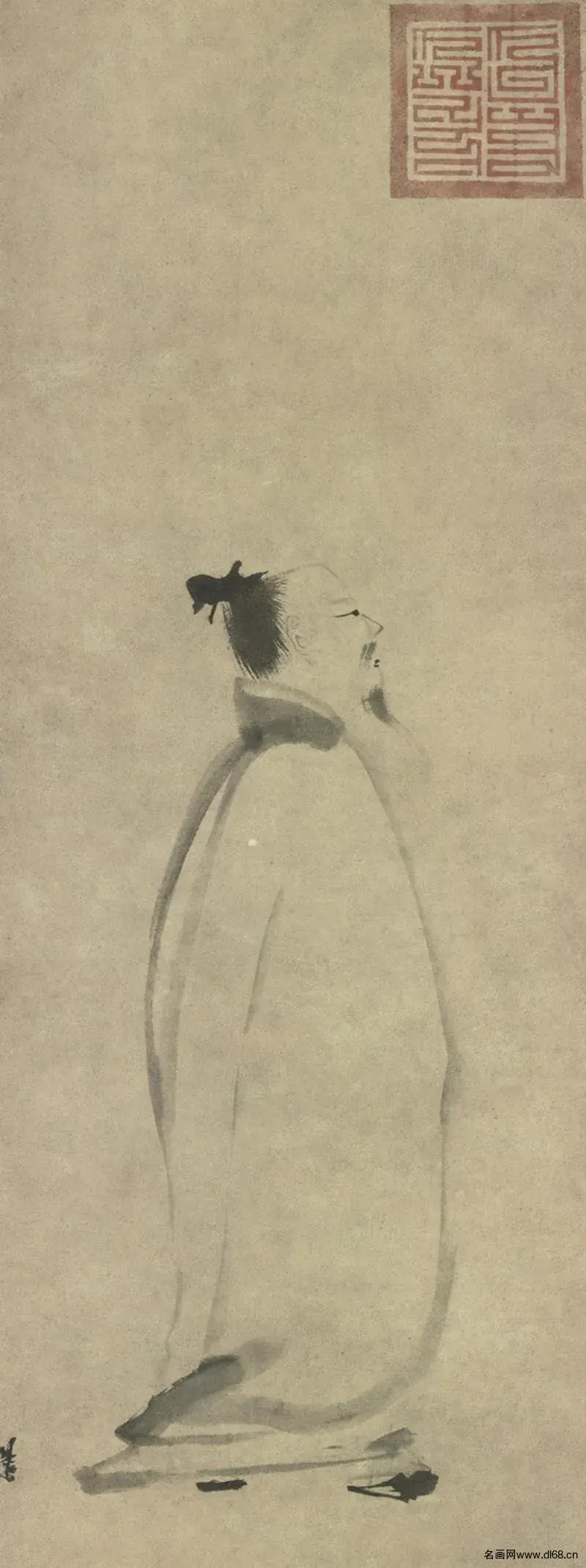 太白行吟图--梁楷-高清下载