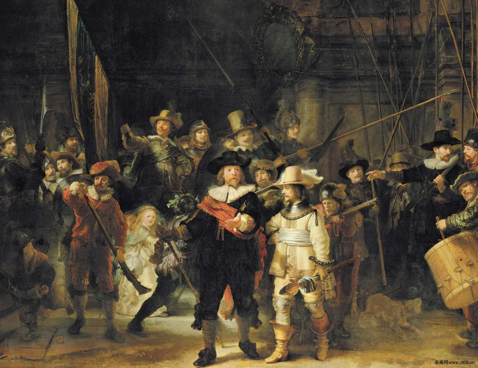 夜巡--伦勃朗-高清下载