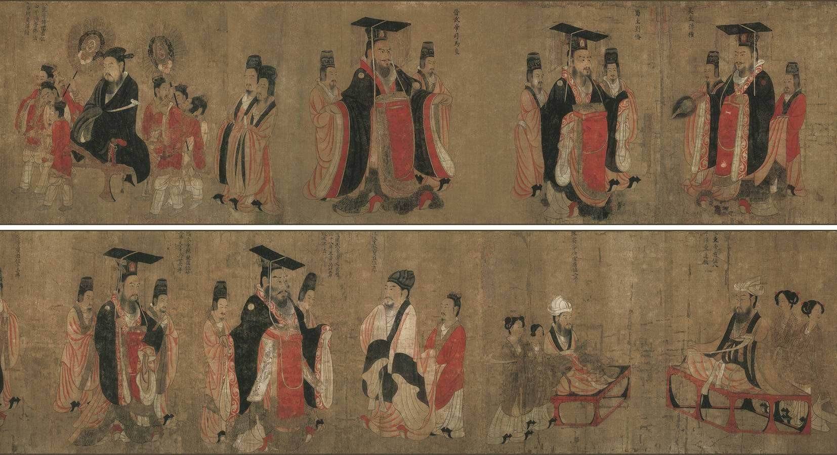 历代帝王图-阎立本 - 名画网