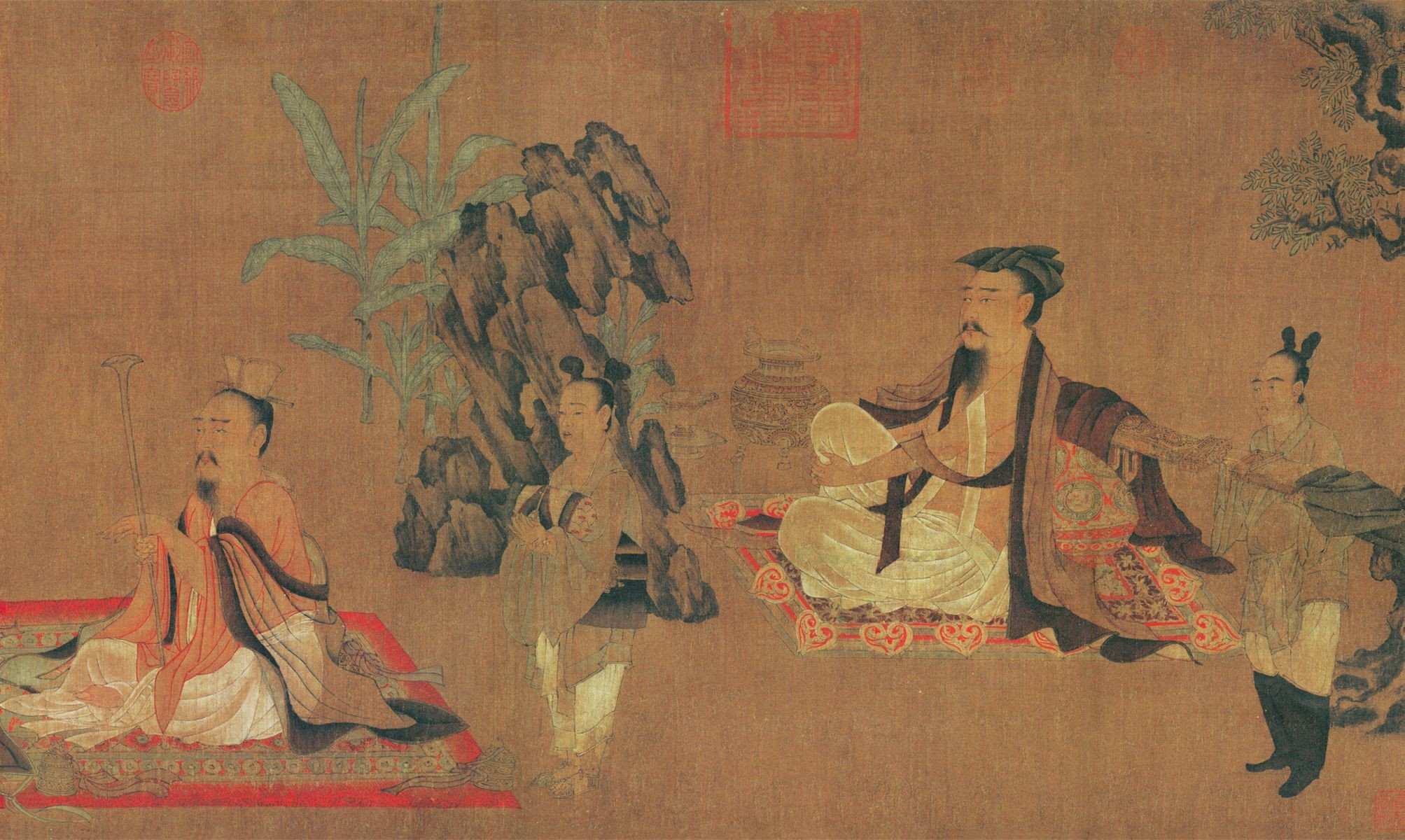高逸图-孙位 - 名画网