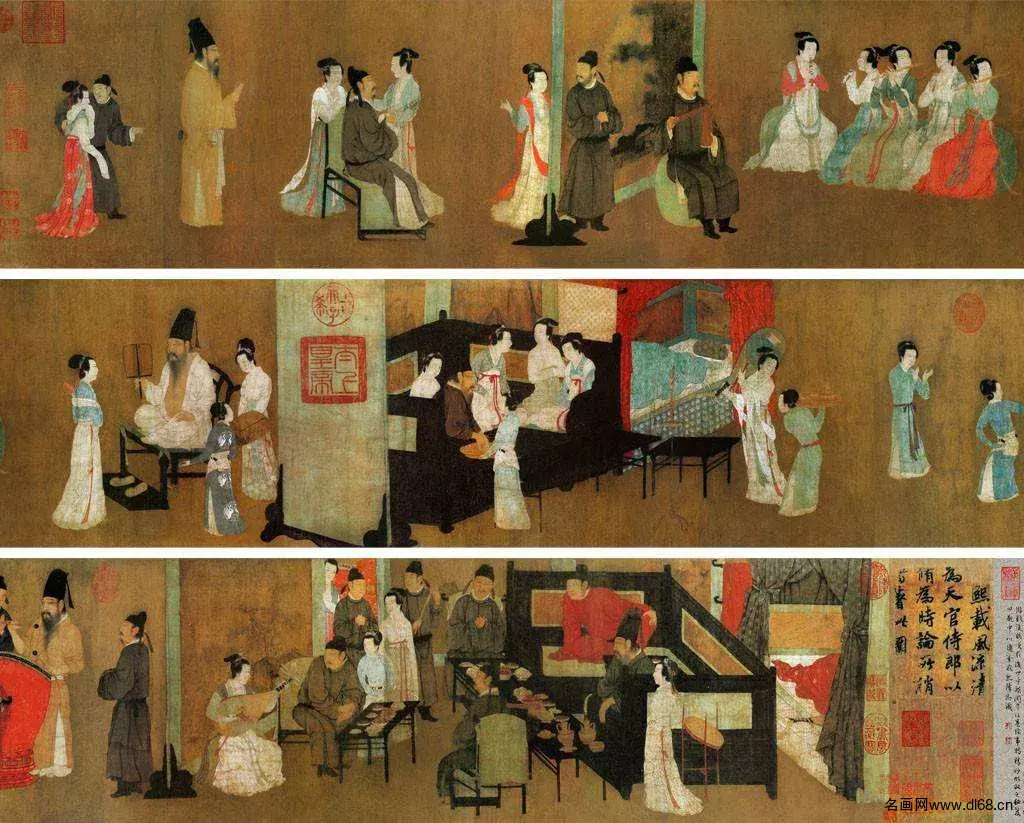 韩熙载夜宴图-顾闳中-高清下载