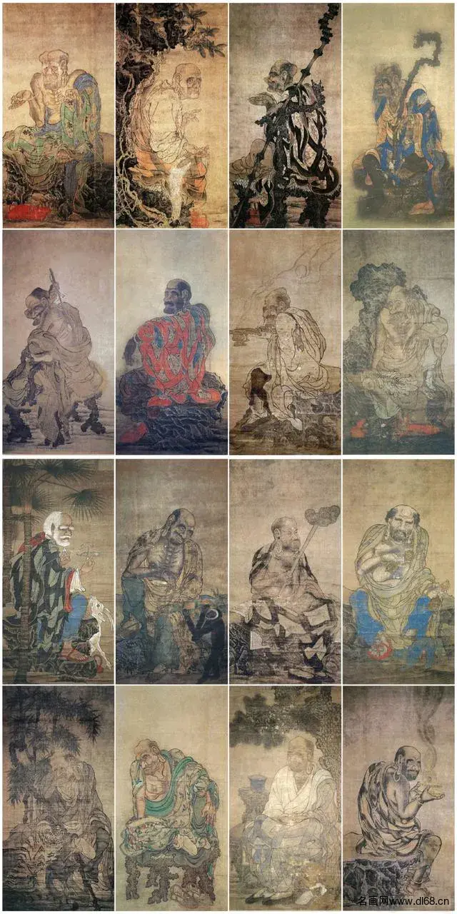 十六罗汉图-贯休-高清下载