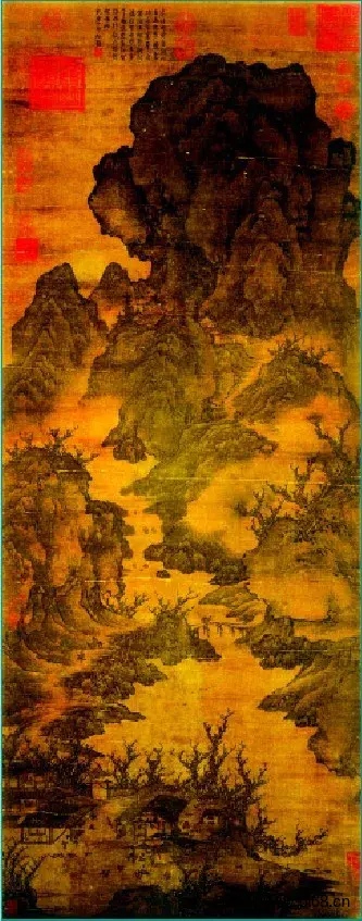 关山行旅图-关仝