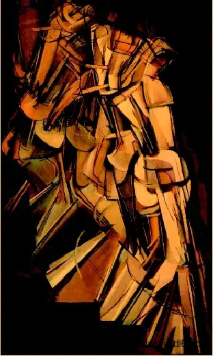 下楼梯的裸女：第二号-杜尚