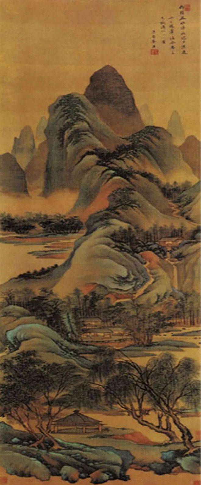 仿三赵山水图-王鉴